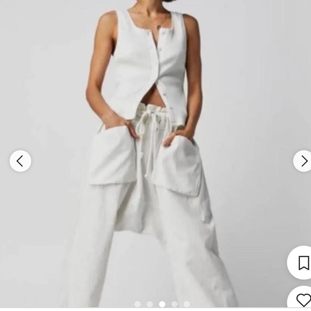 Free People Runyon Oversized Harem Style Wide Leg Pants. Size M. NWOT